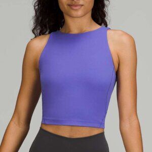 Women Lululemon Align High-Neck Tank Top Charged Indigo Size 8 Activewear Yoga